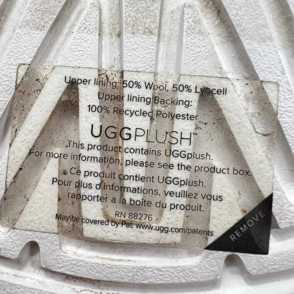 UGG Fluffita Pixelate Sherpa Platform Sandal Size 10